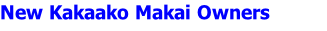 New Kakaako Makai Owners